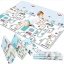 Baby folding play-mat 