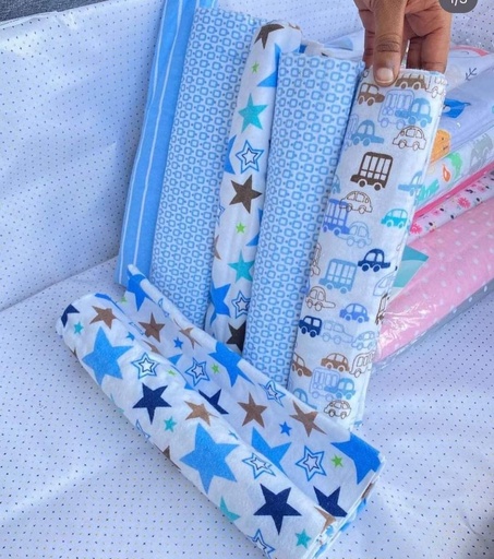 [6 in 1 cotton sheets, soft cotton good for babies, multi printed to attract babies attention and colourful] Bed Sheets 